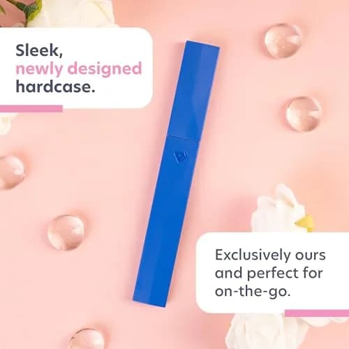 BONA FIDE BEAUTY Glass Nail File with Case (Aqua Cobalt) | Czech Handmade Fine Grit Nail Tool thumbnail 5