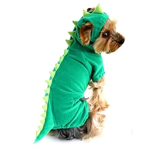 NACOCO Dog Dinosaur Costume Green Size S | Dinosaur Style Pet Clothes for Medium & Large Dogs thumbnail 1