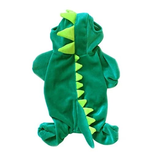 NACOCO Dog Dinosaur Costume XS | Green Pet Clothes for Medium & Large Dogs, Halloween & Party Ready thumbnail 4