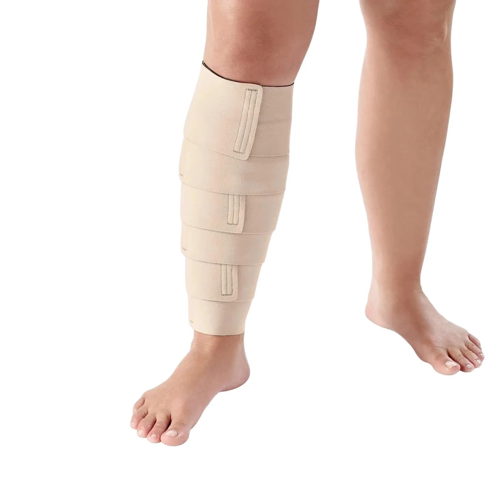 ReadyWrap Calf Compression Sleeve - Adjustable, Breathable | Support for Edema & Varicose Veins — Large (35 cm)