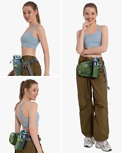 WATERFLY Fanny Pack Waist Bag | Water Bottle Holder for Running & Hiking | Water-Resistant Nylon | One Size thumbnail 6