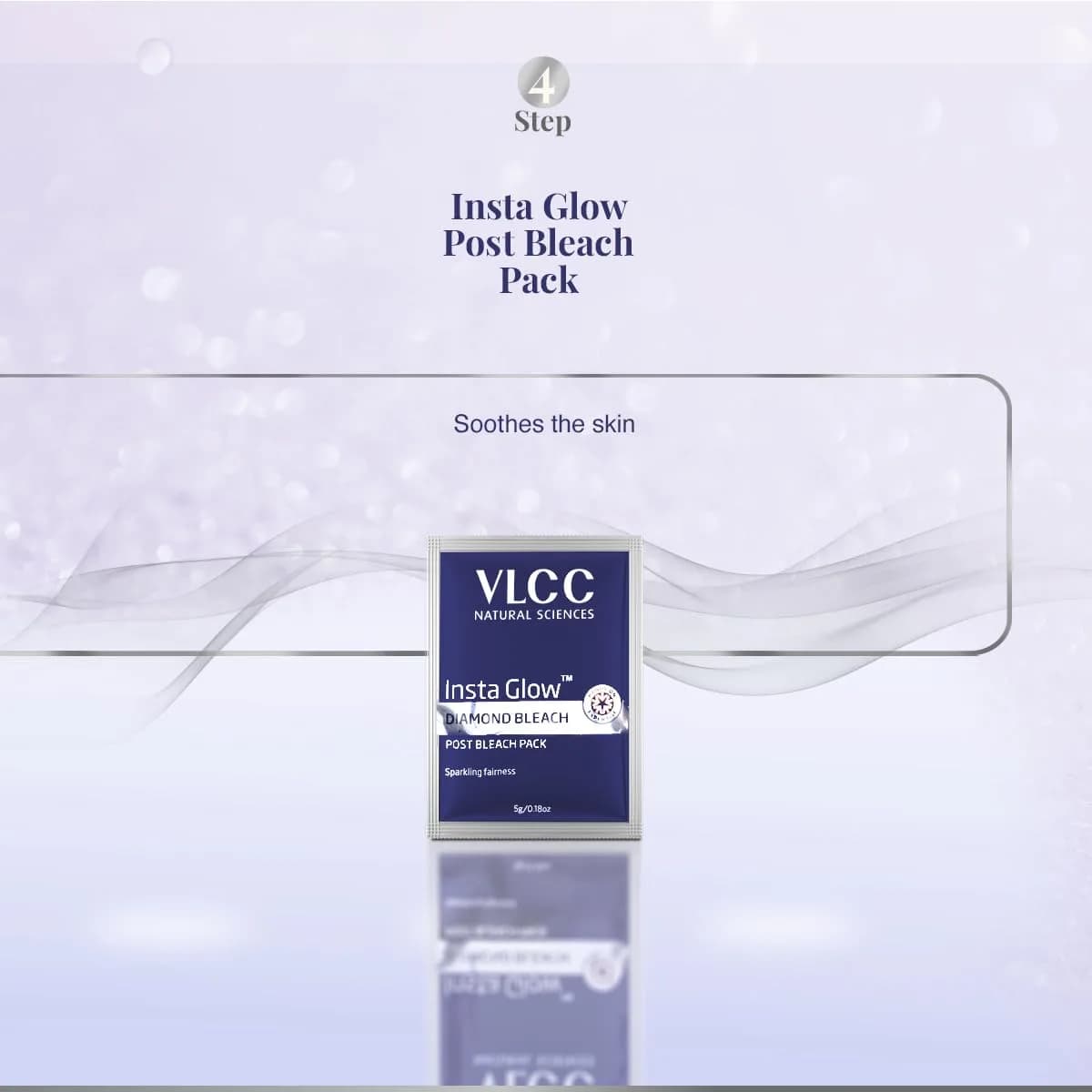 VLCC Insta Glow Diamond Bleach Cream 60gm (2.11 Oz) | Brightens & Detoxifies Skin - view 7