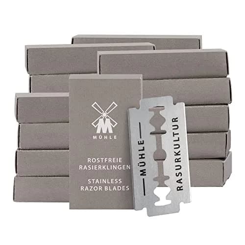 MÜHLE Stainless Steel Safety Razor Blades | 200 Count (Pack of 1) | Close Shave, Eco-Friendly thumbnail 1