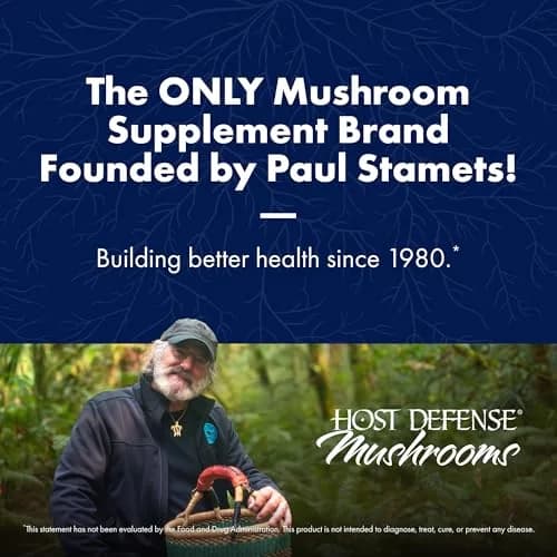 Host Defense Stamets 7 Immune Support Capsules 120 Count | 7-Species Mushroom Blend for Daily Immune Support thumbnail 3
