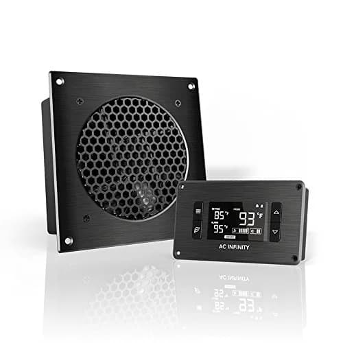 AC Infinity AIRPLATE T3 Quiet Cabinet Cooling Fan System 6" (16cm) with Smart Controller | 52 CFM Airflow, 18 dBA Noise, Dual Ball Bearings thumbnail 1