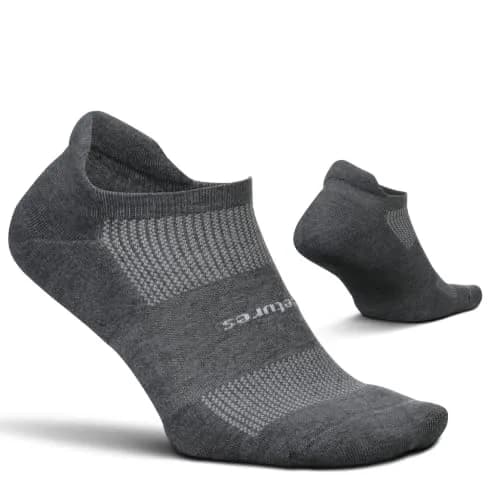 Feetures High Performance Max Cushion Ankle Sock, Heather Gray, L | Supportive Blister-Free Comfort thumbnail 1