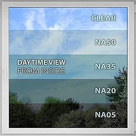 Buydecorativefilm Window Film Daytime Privacy & Sun Control 24in x 50ft | Very Dark Black for Privacy & Heat Rejection thumbnail 4