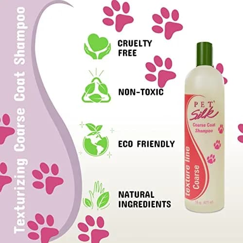 Pet Silk Coarse Coat Shampoo 16 Oz | Texturizing & Coarse Coat Care for Dogs thumbnail 6