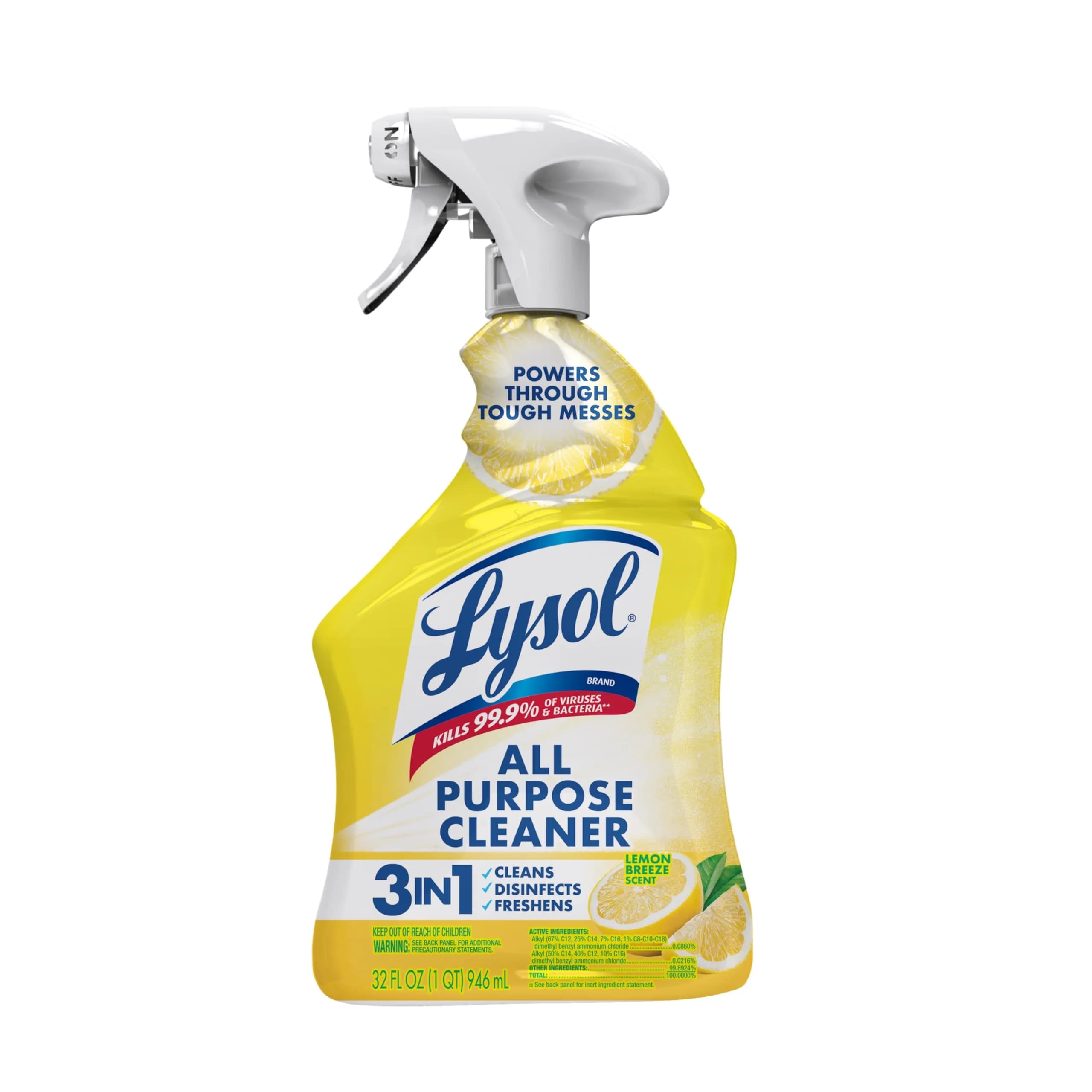 Lysol All Purpose Cleaner Spray, 2.27 kg (2 lb) Mango & Hibiscus Scent | Kills 99.9% of Viruses & Bacteria - main product image