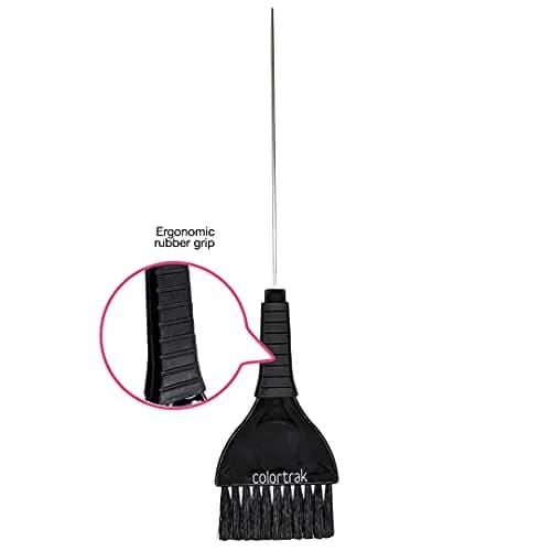 Colortrak Duo Color Brush with Pin Tail, Black | Precise Hair Color Application & Weaving Tool thumbnail 5