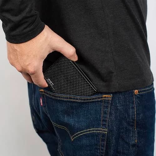 Buckle-Down Dodge Wallet, Bifold, SRT Carbon Fiber | Vegan Leather, Men thumbnail 5
