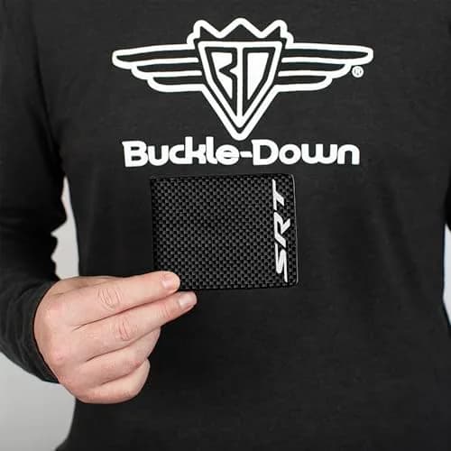 Buckle-Down Dodge Wallet, Bifold, SRT Carbon Fiber | Vegan Leather, Men thumbnail 3