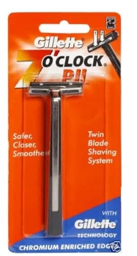 Trac II Manual Shaving Razor | Compatible, Unisex, Black, Modern Design, 1 Count thumbnail 1