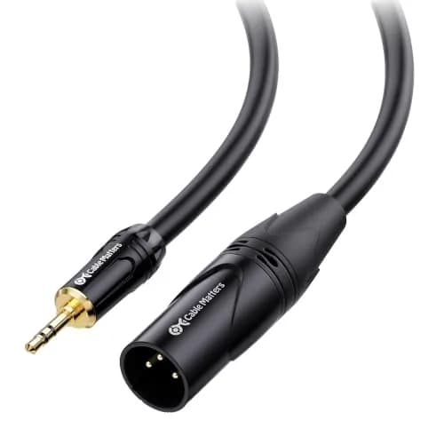 Cable Matters 3.5mm to XLR Male Cable, 1.8m (6ft) | Stereo to Mono Conversion for Audio Devices thumbnail 1