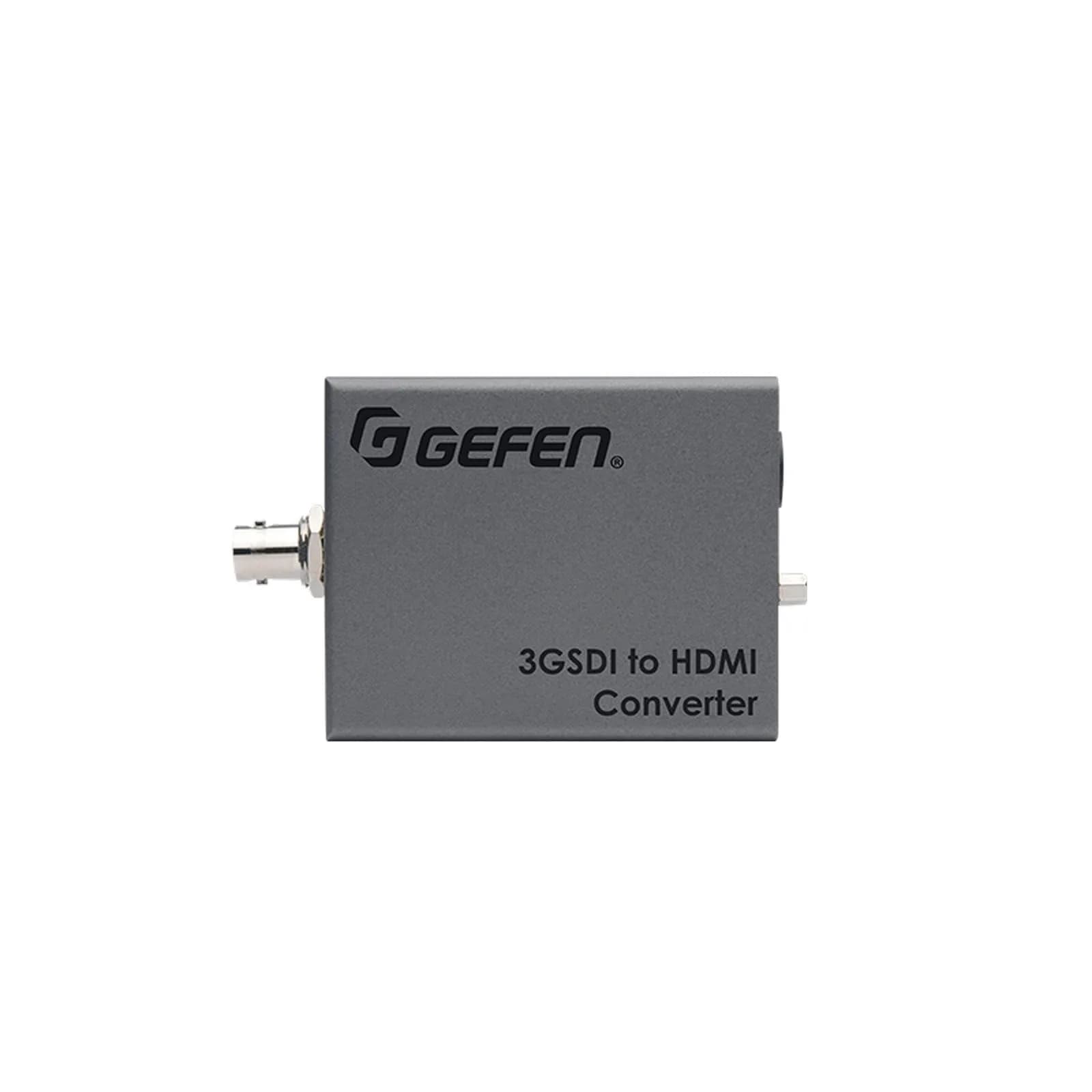 Gefen 3G-SDI to HDMI Converter 1080p60 | Supports 3G-SDI, LPCM 7.1, Compact & Camera-Ready — Gray