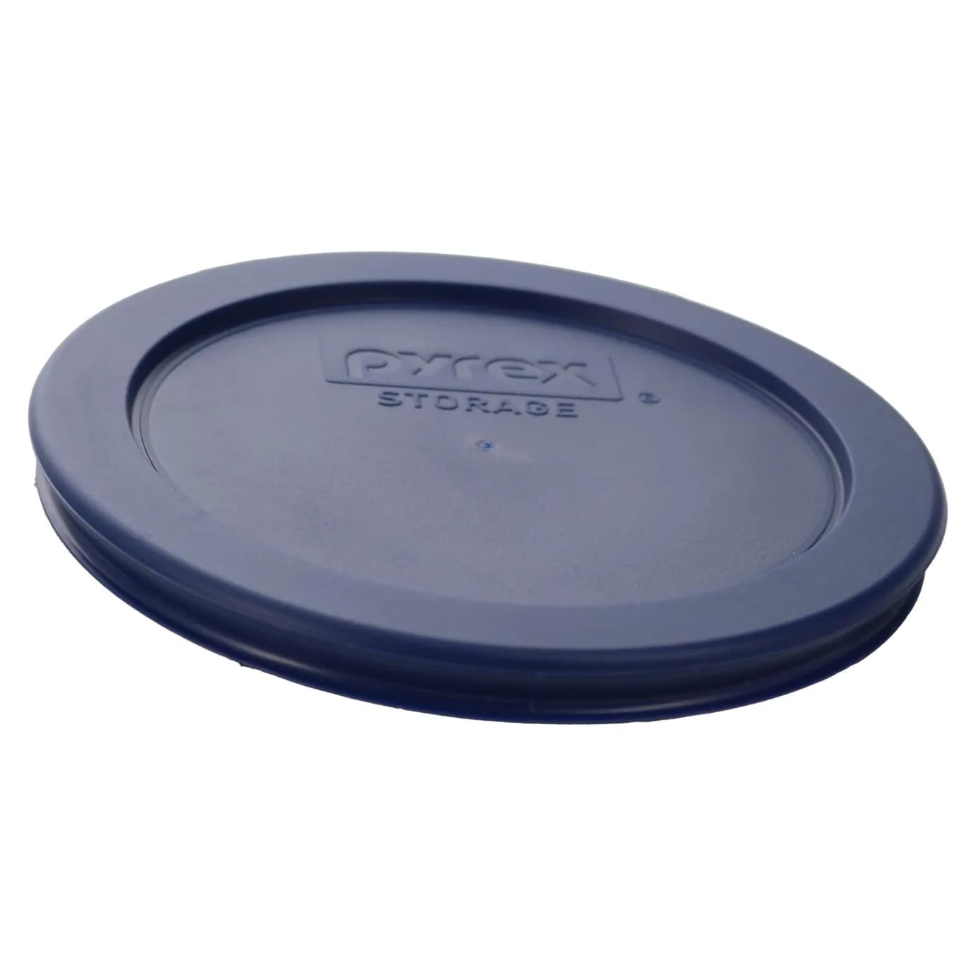 Pyrex 7200-PC Dark Blue Round Storage Lids - 2 Cup Capacity (4.75 inch Diameter) | BPA-Free Plastic, Dishwasher Safe, Resists Stains & Odors - view 5