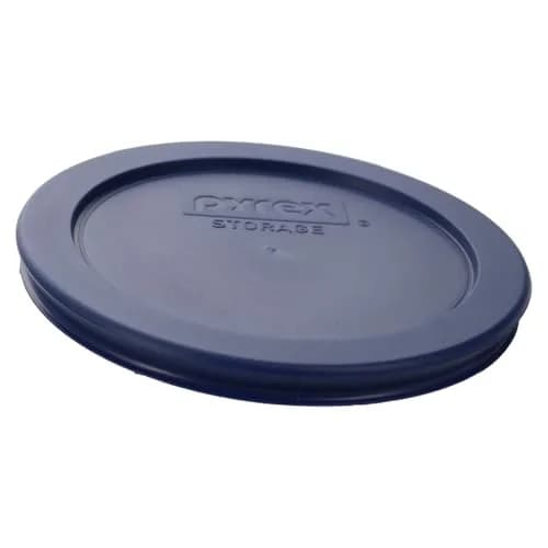 Pyrex 7200-PC Dark Blue Round Storage Lids - 2 Cup Capacity (4.75 inch Diameter) | BPA-Free Plastic, Dishwasher Safe, Resists Stains & Odors thumbnail 5
