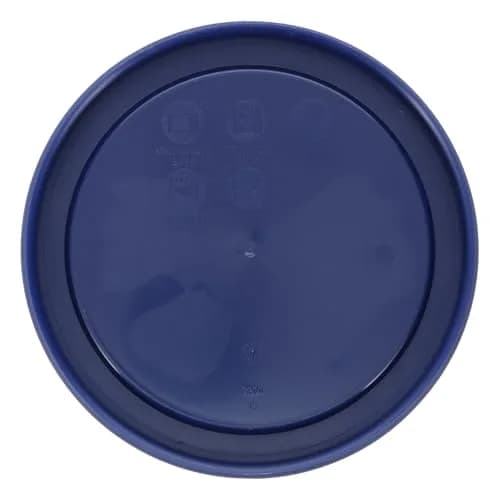 Pyrex 7200-PC Dark Blue Round Storage Lids - 2 Cup Capacity (4.75 inch Diameter) | BPA-Free Plastic, Dishwasher Safe, Resists Stains & Odors thumbnail 2