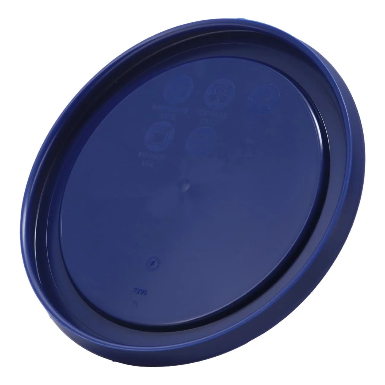 Pyrex 7200-PC Dark Blue Round Storage Lids - 2 Cup Capacity (4.75 inch Diameter) | BPA-Free Plastic, Dishwasher Safe, Resists Stains & Odors - view 4