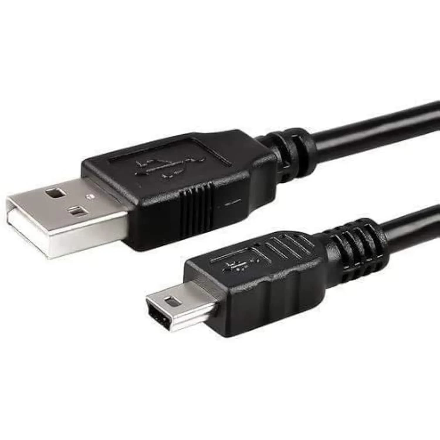 NiceTQ USB 2.0 A to Mini-B Cable 0.91m (3ft) | High-Speed Data Transfer for WD External Hard Drives — BLACK