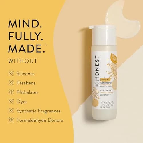 The Honest Company Conditioner, Tear-Free, Citrus Vanilla Refresh, 295ml (10 fl oz) | Gentle Formula for All Hair Types thumbnail 5