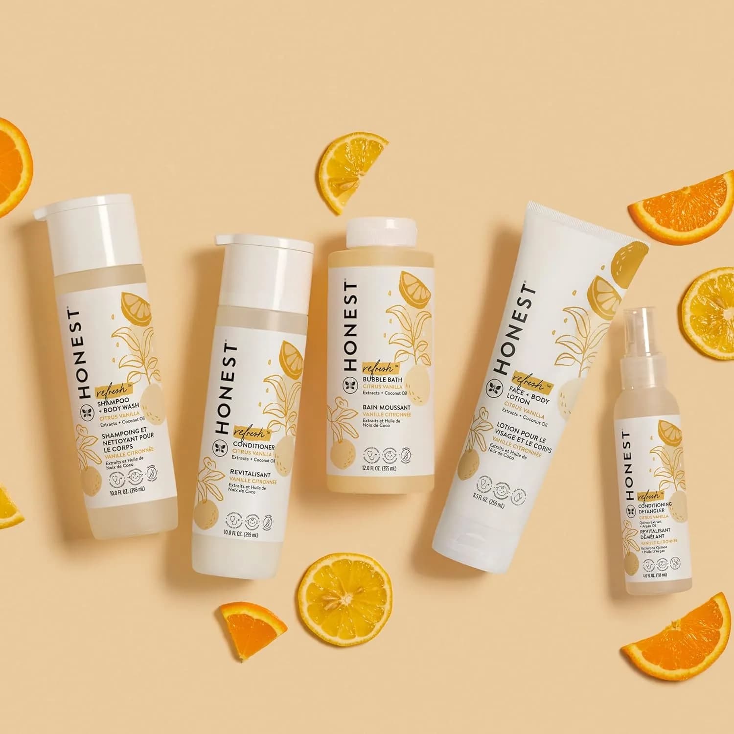 The Honest Company Silicone-Free Conditioner, Gentle Tear-Free, Hypoallergenic, Citrus Vanilla Refresh, 295ml (10 fl oz) - view 3