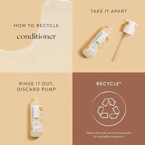 The Honest Company Conditioner, Tear-Free, Citrus Vanilla Refresh, 295ml (10 fl oz) | Gentle Formula for All Hair Types thumbnail 8