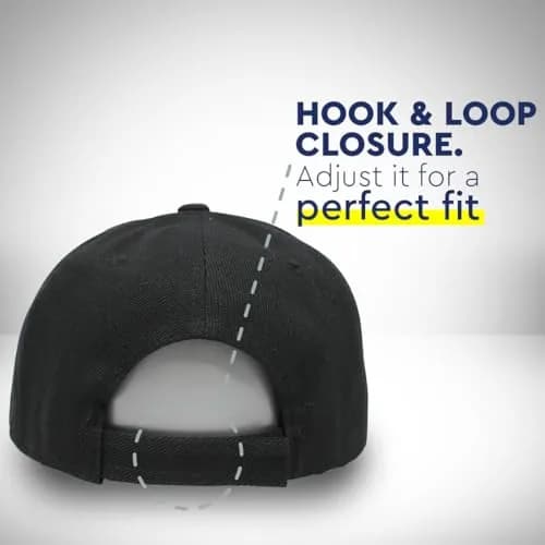 Speedy Pros Baseball Caps for Men & Women Embroidered Alien A Embroidery 6-Panel Acrylic Black | Bold Style & Comfort thumbnail 5