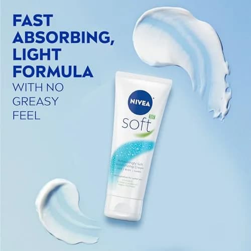 NIVEA Soft Refreshingly Soft Moisturizing Cream 75ml (2.6 Fl Oz) | 48-Hour Hydration with Jojoba Oil & Vitamin E thumbnail 5