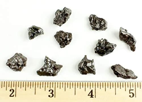 DANCING BEAR Meteorite from Space, 3 pcs Campo del Cielo with Magnifying Box & Certificate | Genuine Iron-Nickel Meteorites (3/8-1/2 inch) thumbnail 3
