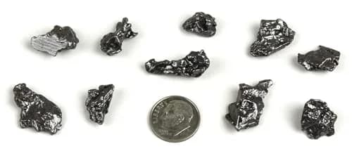 DANCING BEAR Meteorite from Space, 3 pcs Campo del Cielo with Magnifying Box & Certificate | Genuine Iron-Nickel Meteorites (3/8-1/2 inch) thumbnail 4