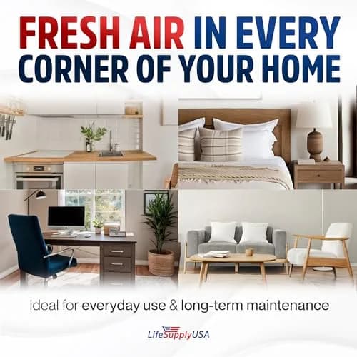 LifeSupplyUSA Classic 200/300 Series HEPA Filter Compatible with Blueair Air Purifier Models 201, 203, 205, 215B, 250E, 270E, 303 | Fiberglass, 18 3/4" x 14 3/4" x 2 1/4" thumbnail 6