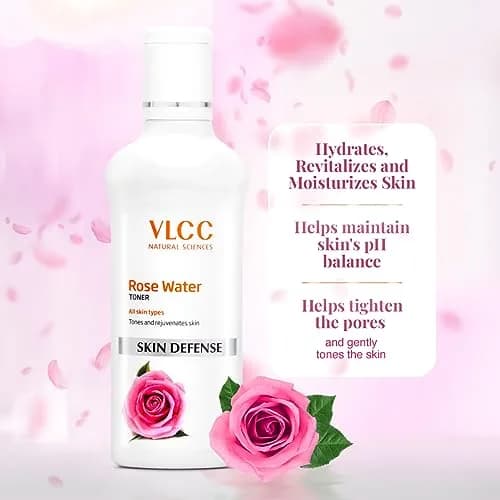 VLCC Natural Sciences Skin Defense Rose Water Toner 200ml (6.76 Fl Oz) | Tones and Balances Skin thumbnail 5
