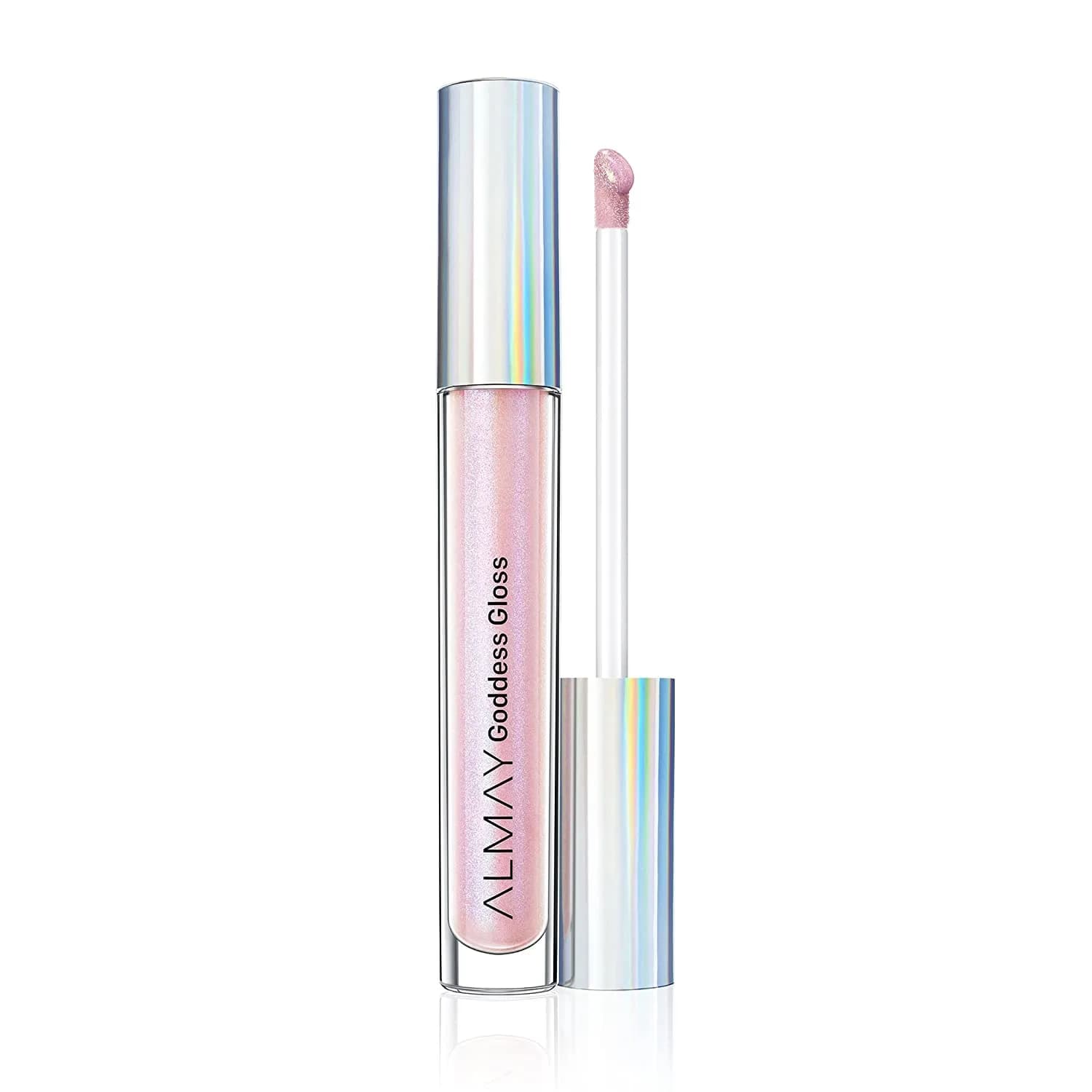 Almay Lip Gloss, Non-Sticky Lip Makeup, Holographic Glitter Finish, Hypoallergenic, 200 Angelic, 0.9 Oz | High-Glossy Sheer Lip Shine — 200 Angelic