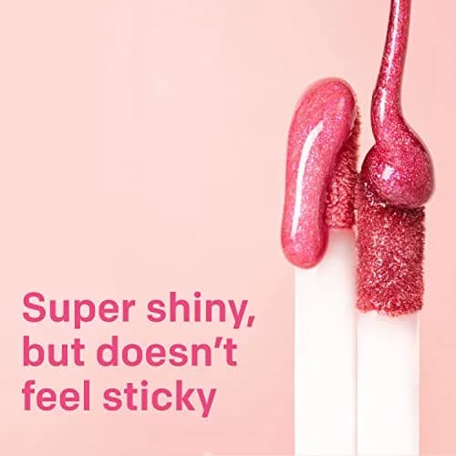 Almay Lip Gloss, Non-Sticky Lip Makeup, Holographic Glitter Finish, Hypoallergenic, 200 Angelic, 0.9 Oz | High-Glossy Sheer Lip Shine thumbnail 6