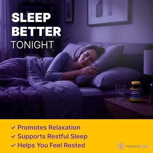 InnovixLabs 2in1 Magnesium Glycinate & Magnesium Malate 210mg | Supports Relaxation & Sleep, Vegan, 150 Capsules thumbnail 4