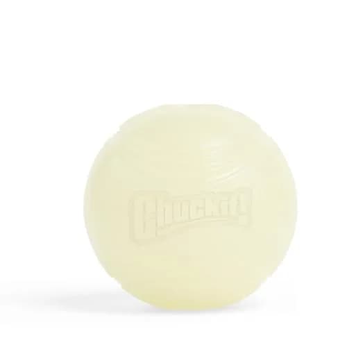 Chuckit! Max Glow Bouncy Ball Medium 2.5in (6.4cm) | Glows for 30 Min After 5 Min Charge thumbnail 1