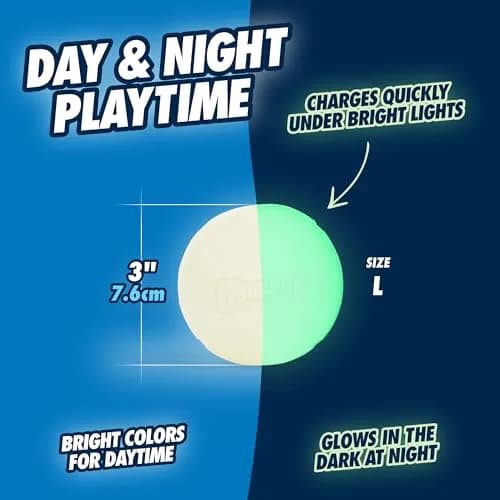 Chuckit! Max Glow Ball for Dogs, Large 7.6 cm (3 in) | Glows for 30 Min After 5 Min Charge thumbnail 5