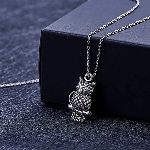 PH PandaHall 50pcs Tibetan Owl Charms Antique Silver | Mixed Style Animal Pendants for Jewelry Making thumbnail 5