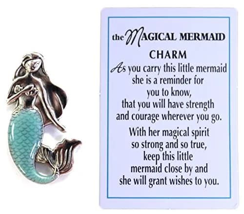 Ganz Magical Mermaid Wish Charm | Unisex Silver & Blue | Story Card Included thumbnail 1