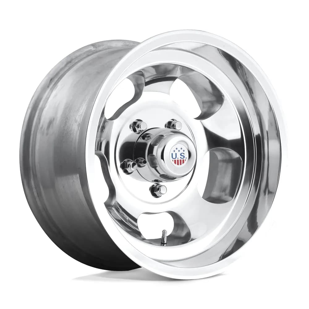 US Mags U101 INDY 15x8 5x4.75 HL-POLISH | Vintage Style Aluminum Wheel