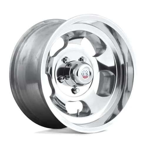 US Mags U101 INDY 15x8 5x4.75 HL-POLISH | Vintage Style Aluminum Wheel thumbnail 1