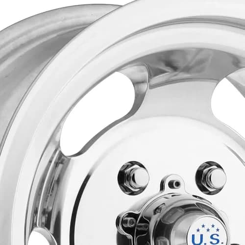 US Mags U101 INDY 15x8 5x4.75 HL-POLISH | Vintage Style Aluminum Wheel thumbnail 2