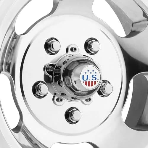 US Mags U101 INDY 15x8 5x4.75 HL-POLISH | Vintage Style Aluminum Wheel thumbnail 3