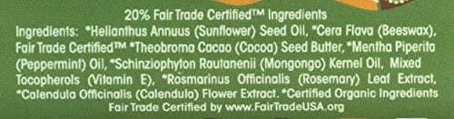 Eco Lips Organic Mongo Kiss Peppermint Lip Balm 0.25 Oz | USDA Certified Organic, Natural & Gluten-Free thumbnail 3