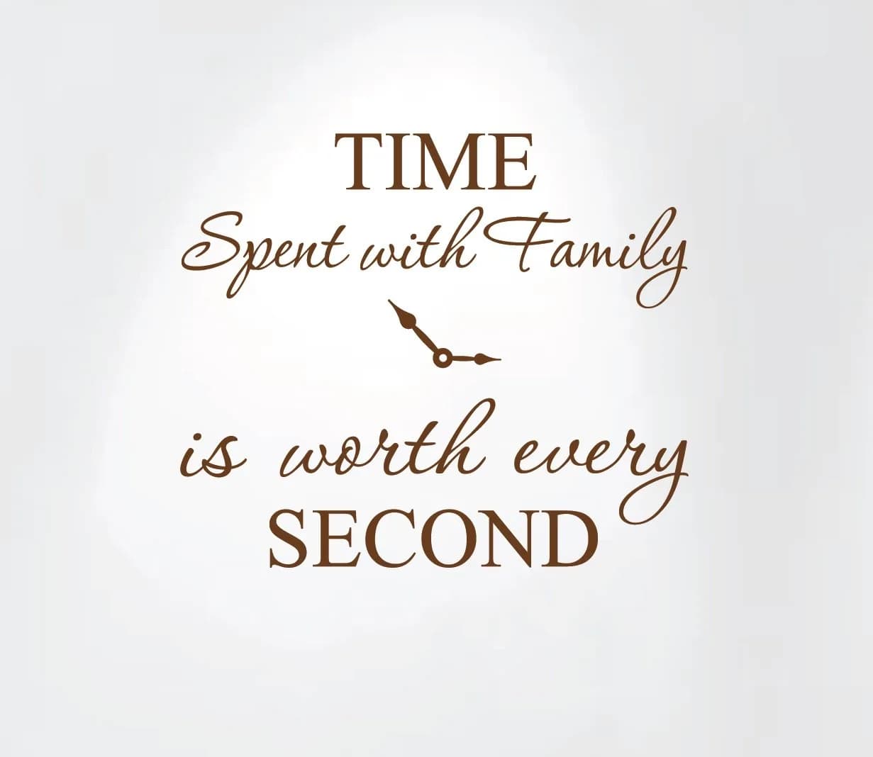 Innovative Stencils Family Quote Wall Decal 20" x 17" | Elegant Vinyl Sticker for Home — Matte Brown