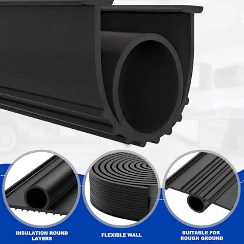 DGSL Garage Door Bottom Seal, 5/16 T-End Rubber Weather Stripping, 3.05m (10 ft) | Heavy-duty waterproof rubber for airtight garage protection thumbnail 4