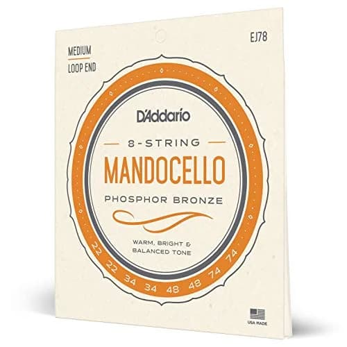 D'Addario J78 Phosphor Bronze Mandocello Strings, 22-74 Gauges | Warm, Bright Tone thumbnail 1