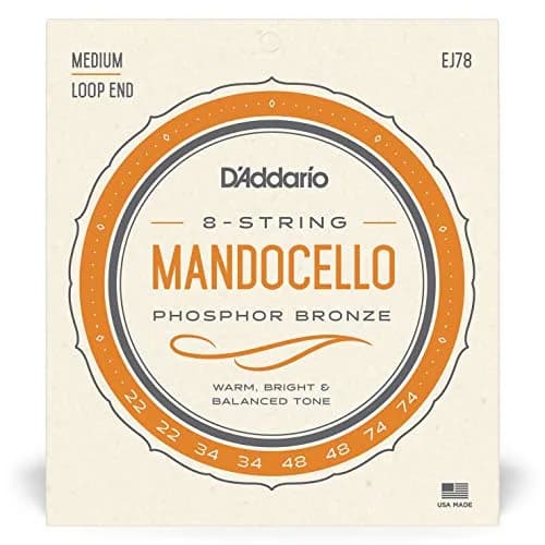 D'Addario J78 Phosphor Bronze Mandocello Strings, 22-74 Gauges | Warm, Bright Tone thumbnail 2