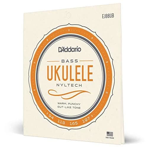 D'Addario Nyltech Bass Ukulele Strings EJ88UB - 4-String Set | Optimized for GCEA Tuning thumbnail 1